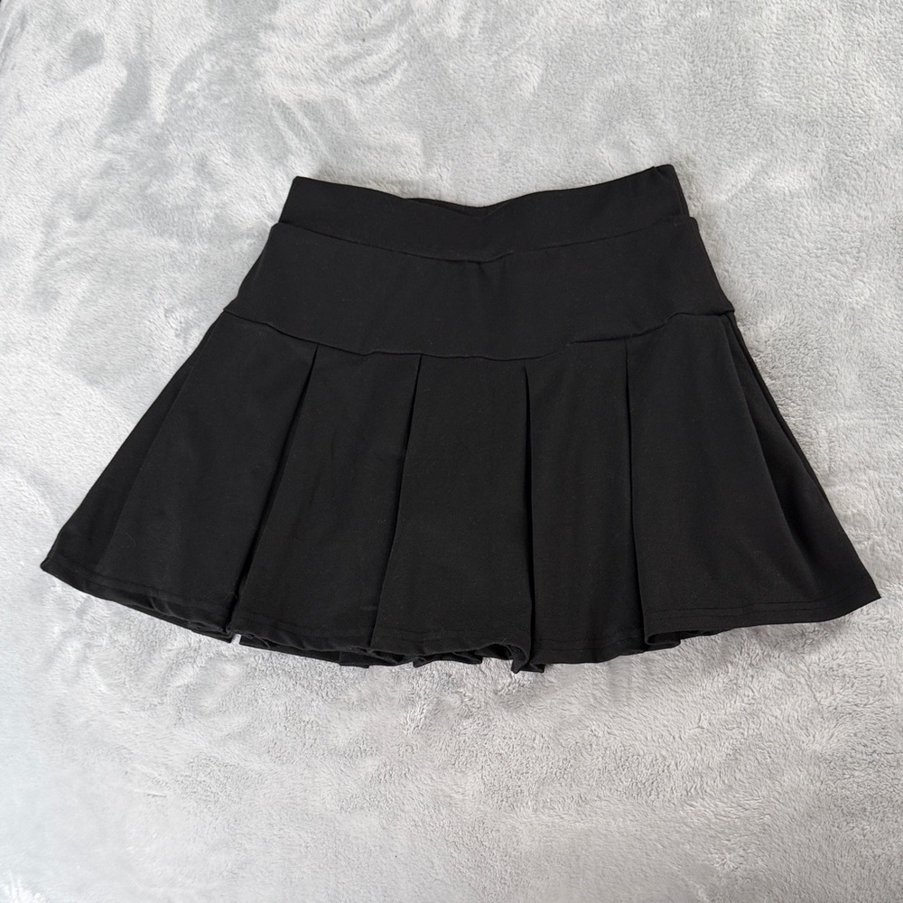 SHEIN Black Skater Skirt